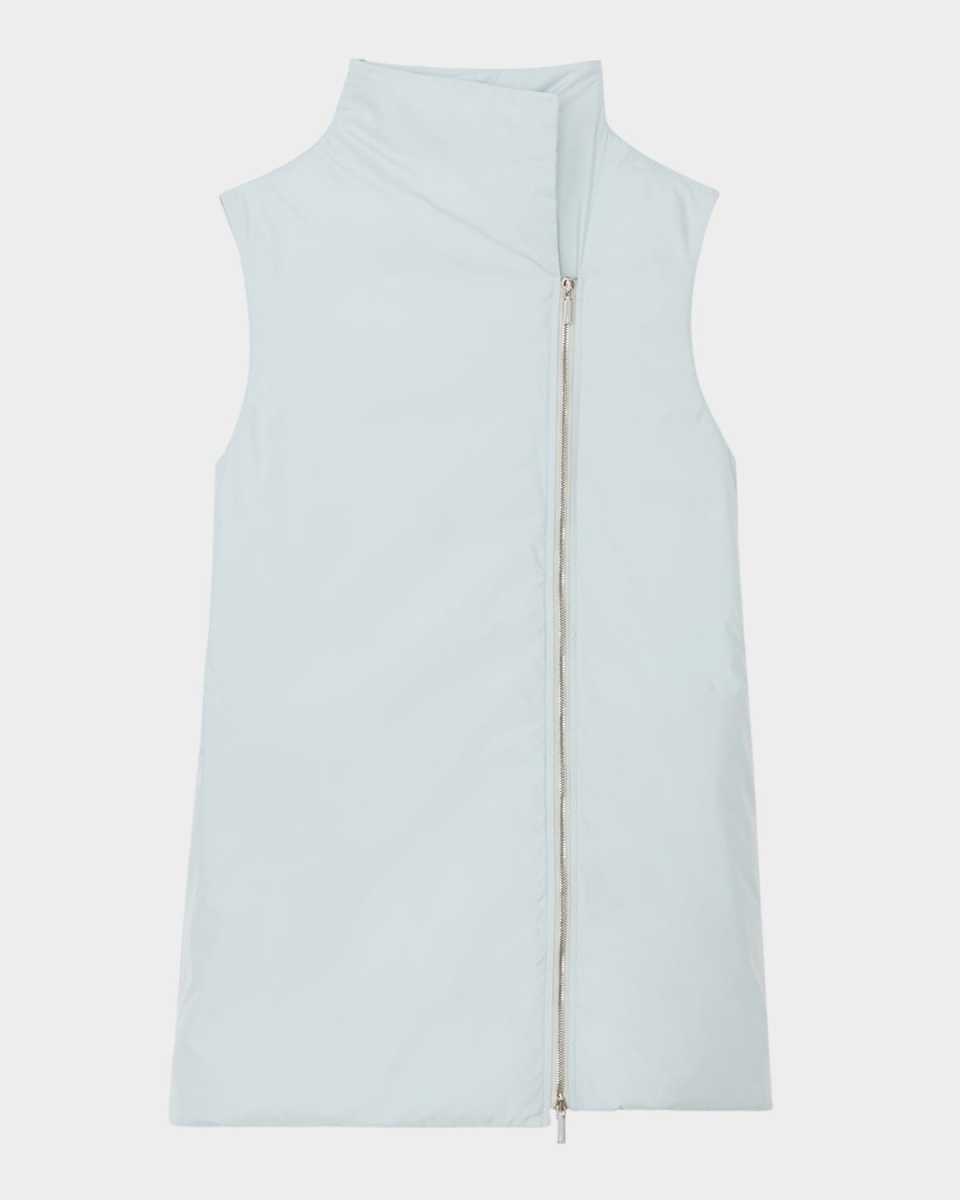 Stand-Collar Down Puffer Vest